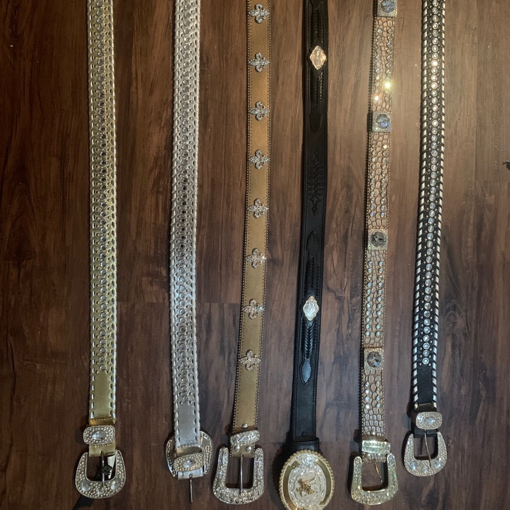 Rhinestone Belts + 1 mans belt